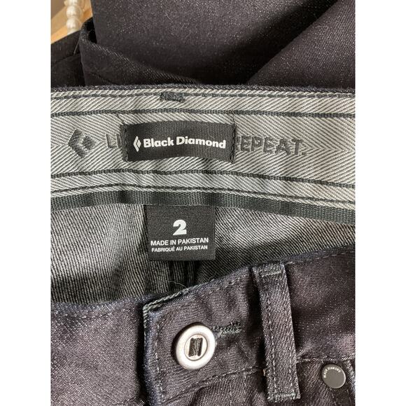 Black Diamond Women's Mission Wool Denim Pants in Black Size 2 NWT - Picture 11 of 12